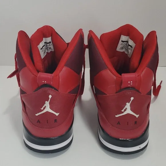 Jordan Flight 45 High Men Basketball, Size 11½, Red - Picture 10 of 15